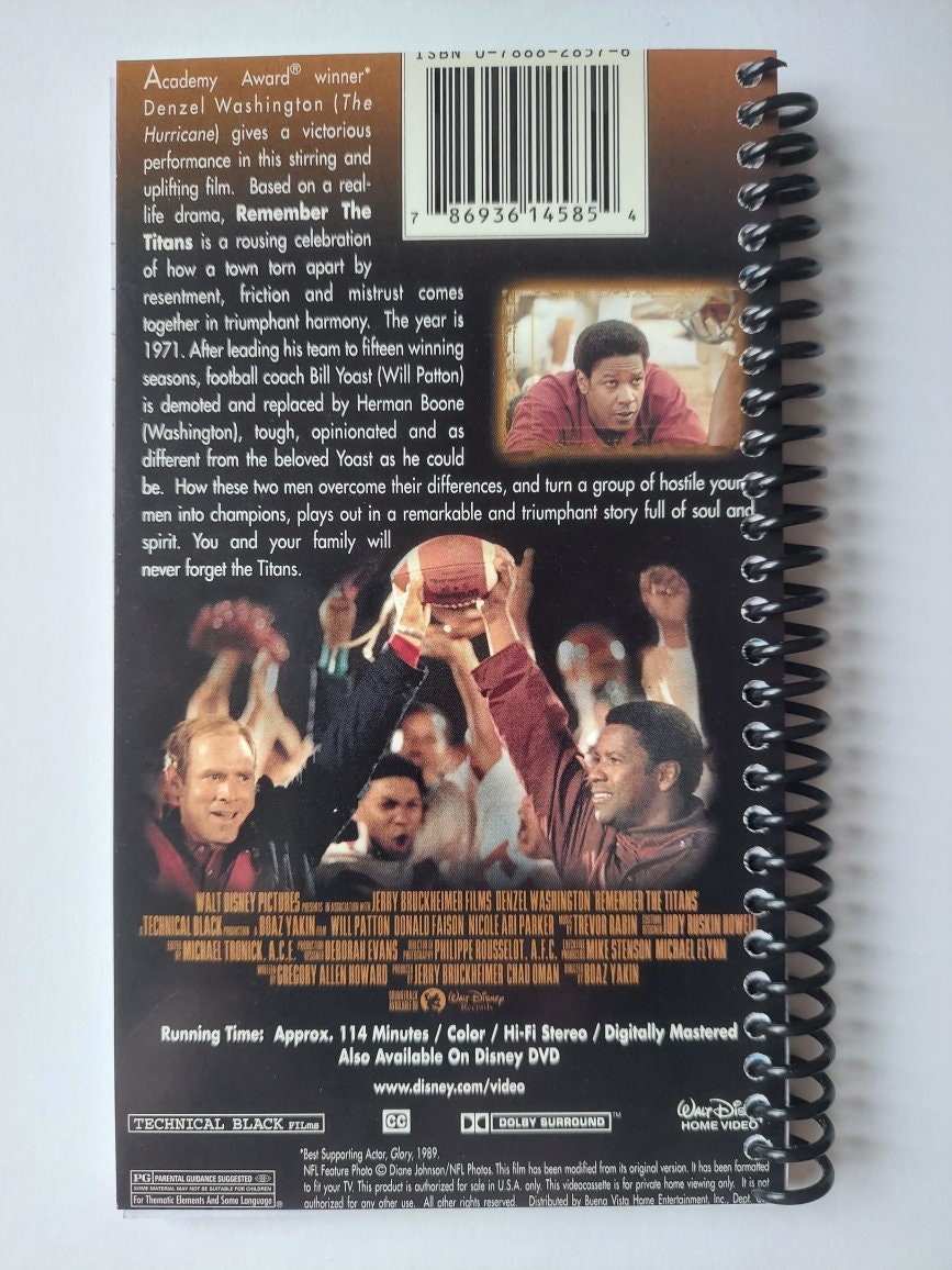 Remember the Titans Spiral Notebook Hand Made From Original Etsy