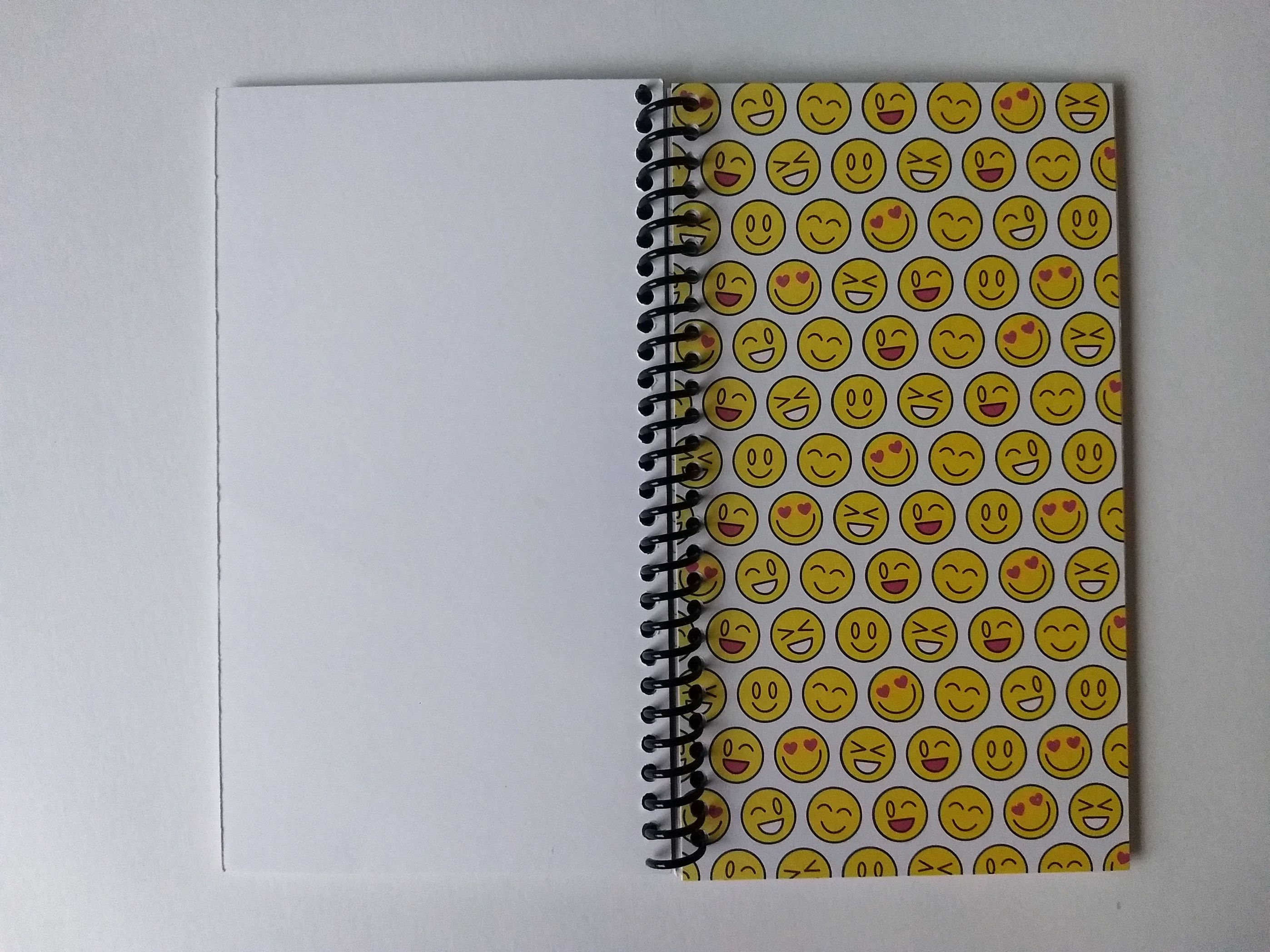 Emoji Spiral Notebook Hand Made From Specialty Paper Etsy