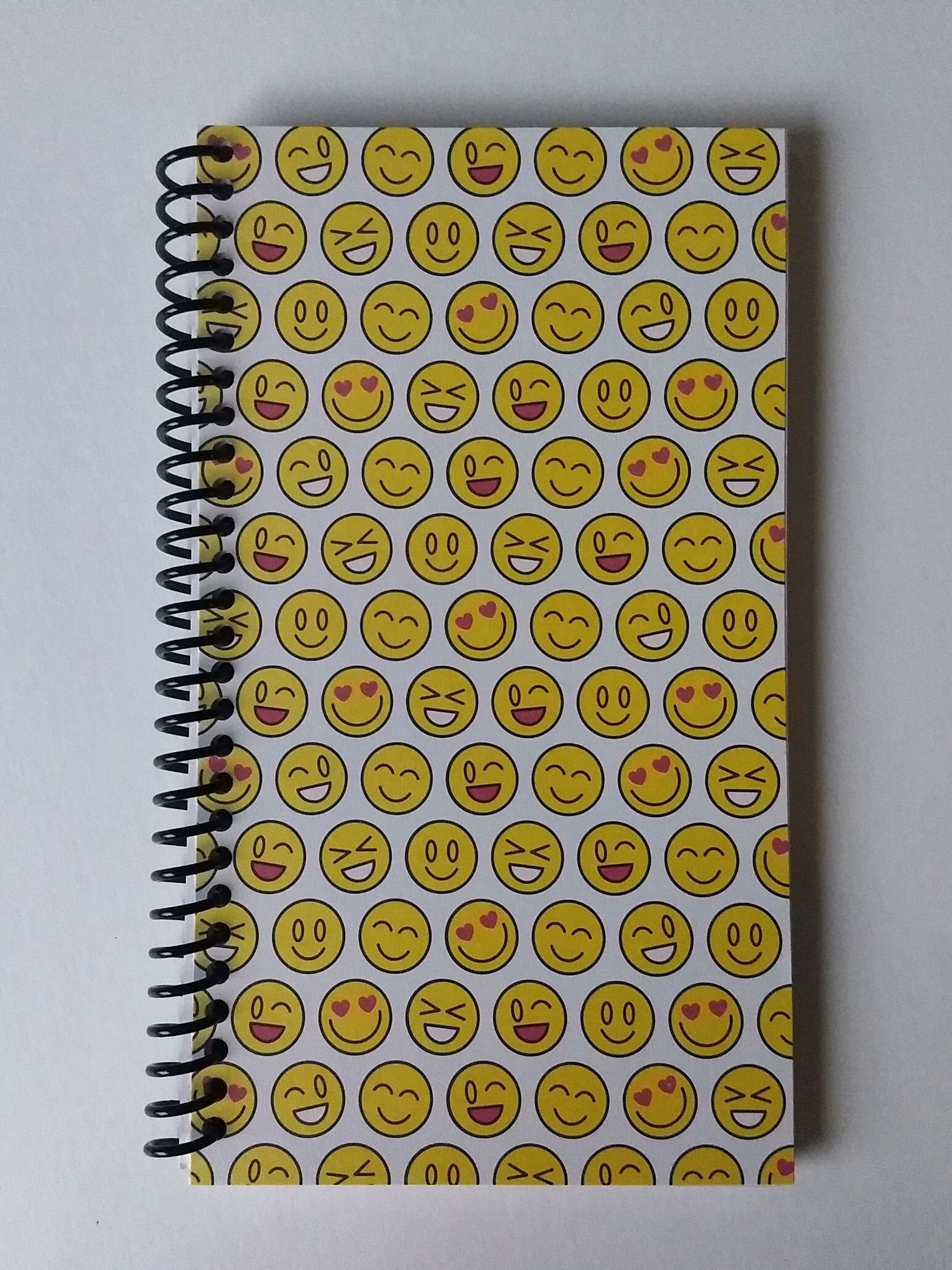 Emoji Spiral Notebook Hand Made From Specialty Paper Etsy