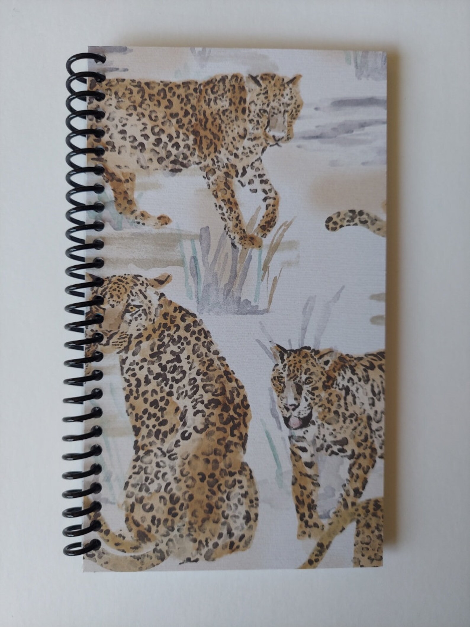 Leopard Spiral Notebook Hand Made From Specialty Paper Etsy