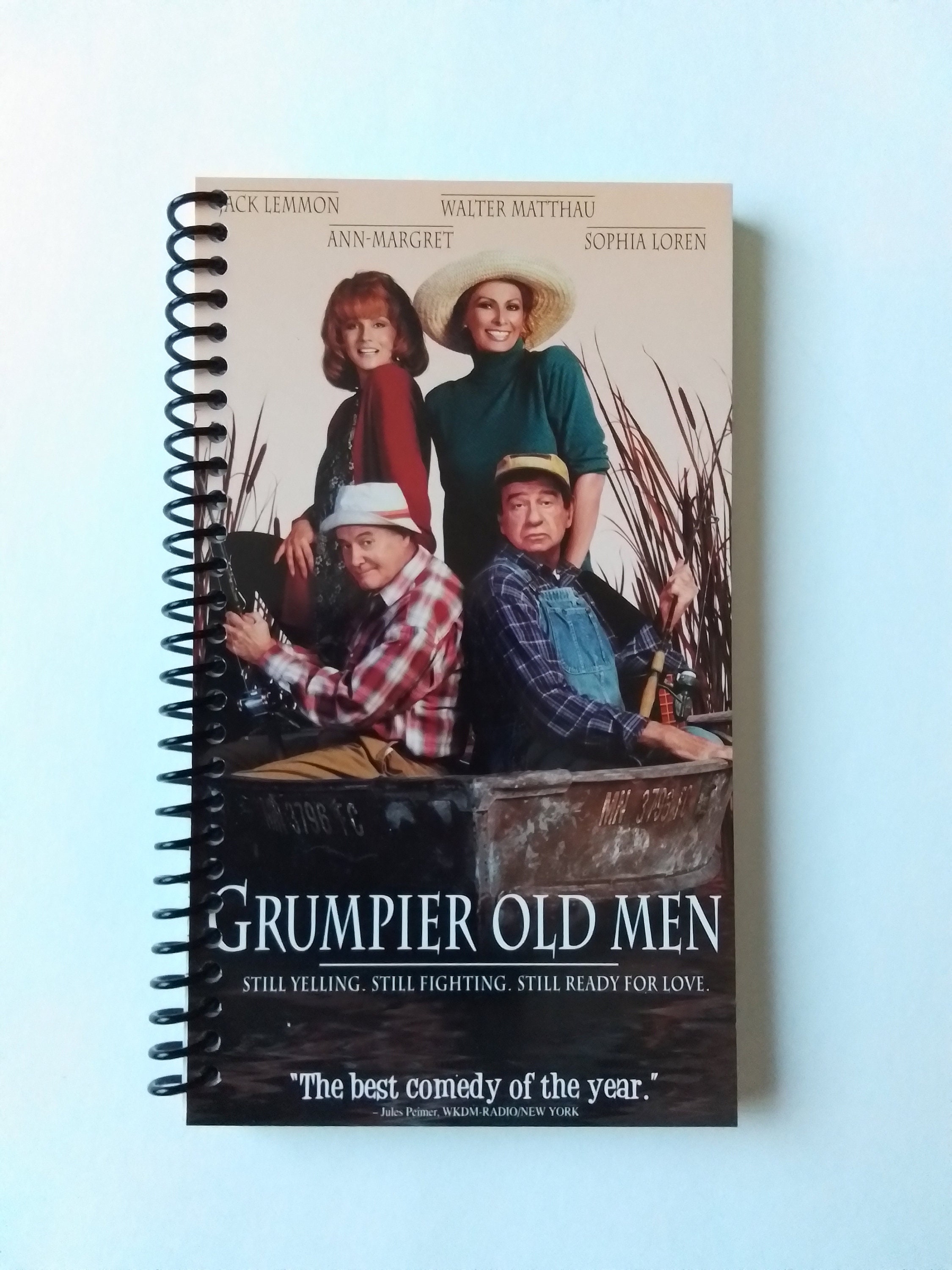 Grumpier Old Men Spiral Notebook Hand Made From Original VHS Tape