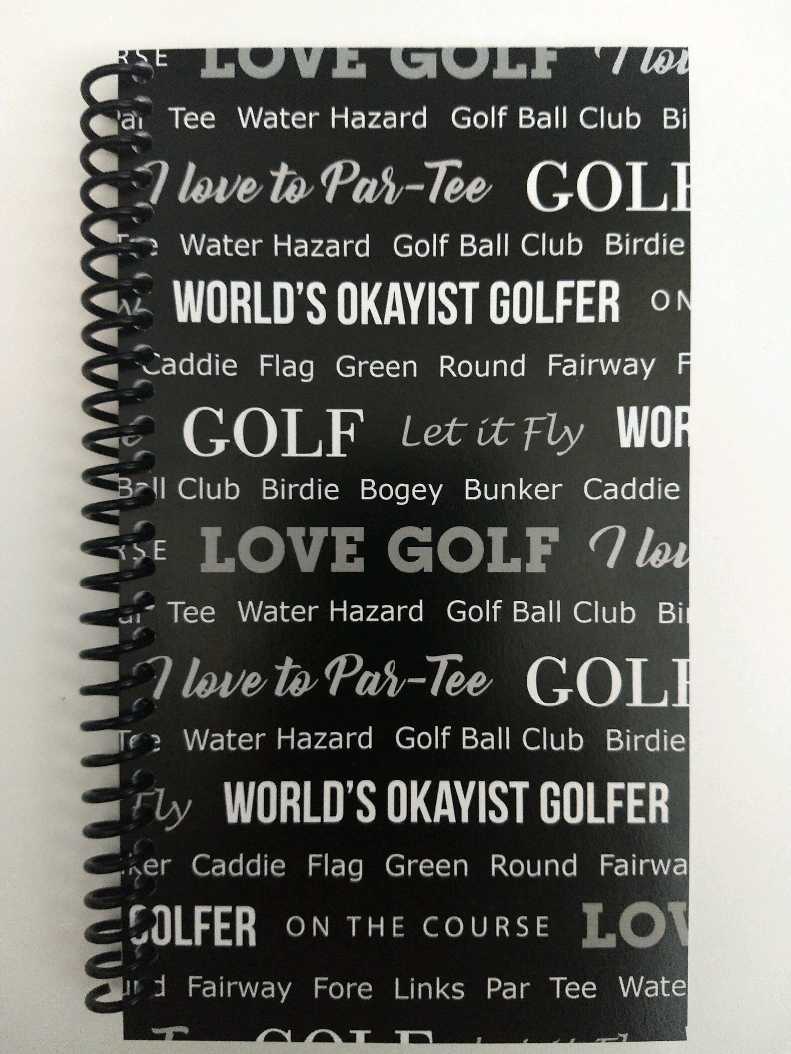 Golf Spiral Notebook Hand Made from Specialty Paper Etsy