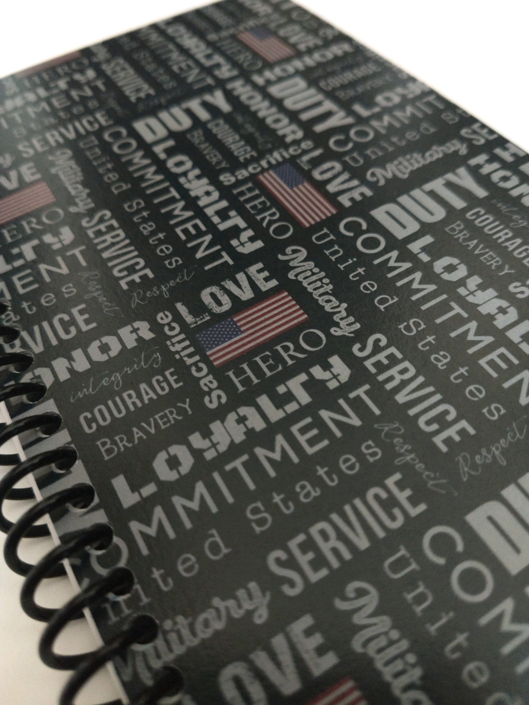 Military Spiral Notebook Hand Made From Specialty Paper Etsy