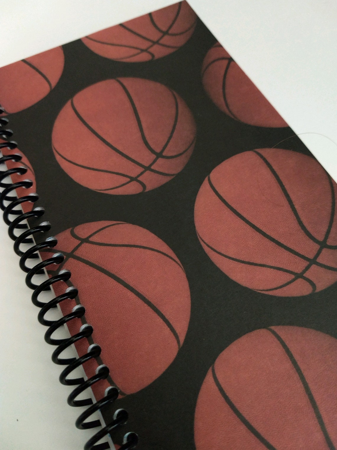 Basketball Spiral Notebook Hand Made From Specialty Paper Etsy