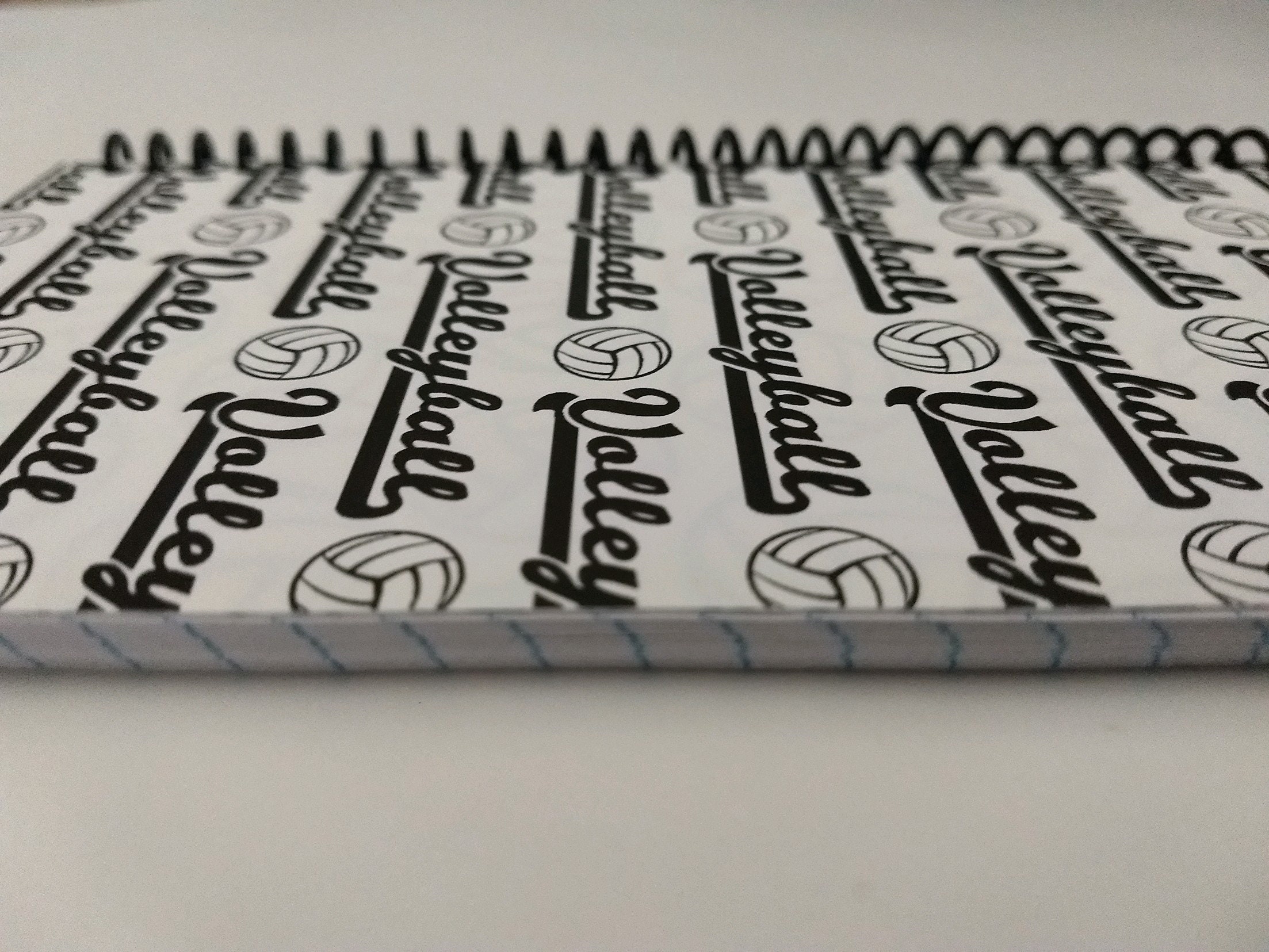 Volleyball Spiral Notebook Hand Made from Specialty Paper Etsy