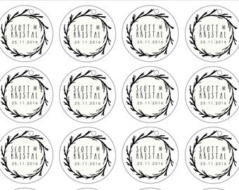 Personalised Rustic Wedding Favour Tags