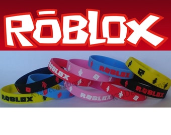 Roblox Etsy - 10 piece mixed roblox bracelets wristband party decorations supply supplies decoration favors bands wrist band gel gifts goodie bag filler