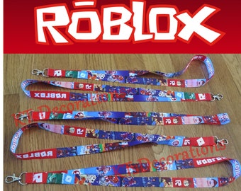 Roblox Party Favors Etsy - roblox lanyards roblox party favors loot bag filler decorations supply supplies decoration gifts roblox birthday party roblox gift