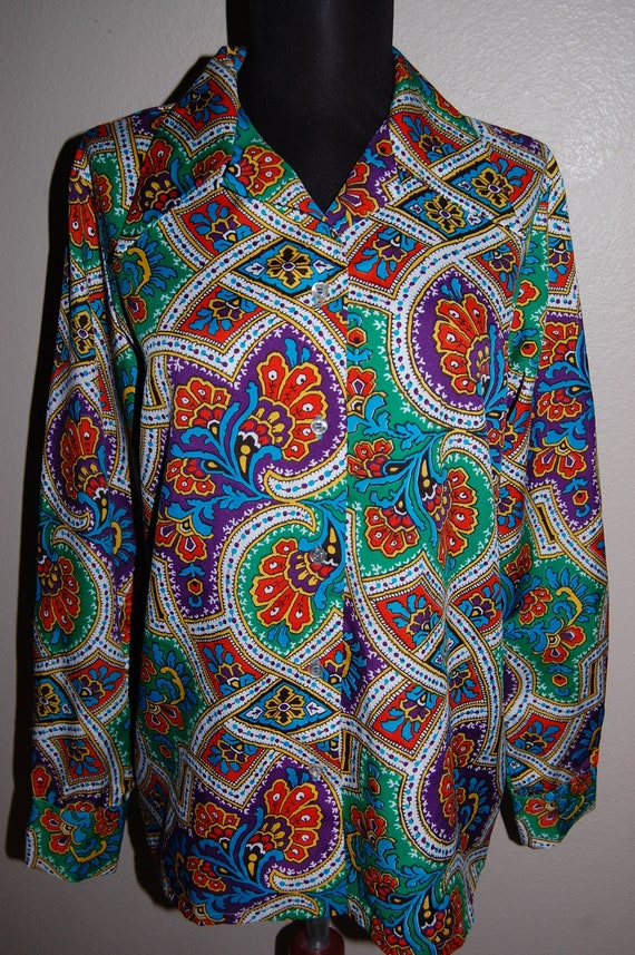 Vintage 60s/70s Lady Arrow Mod Blouse