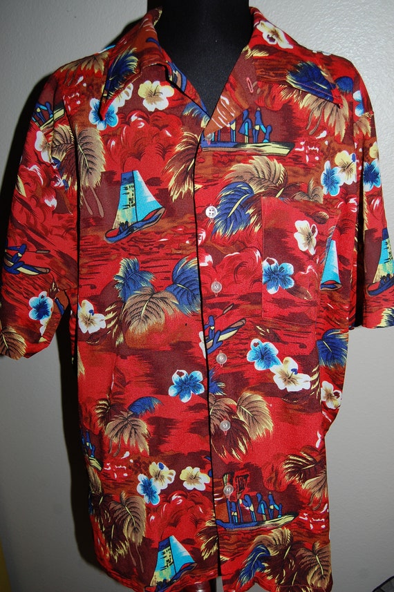 Vintage "Waikiki 76" Hawaiian Men's Shirt - Size M