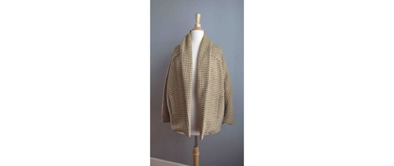 80s Houndstooth Cocoon Coat
