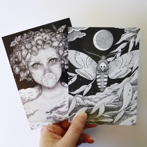 Carte postale A6 - Moon In Your Mouth