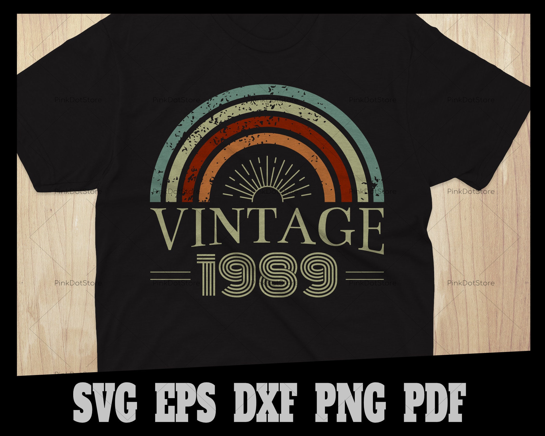 Download 31th Birthday 31th In 2020 Birthday Vintage 1989 Rainbow Etsy