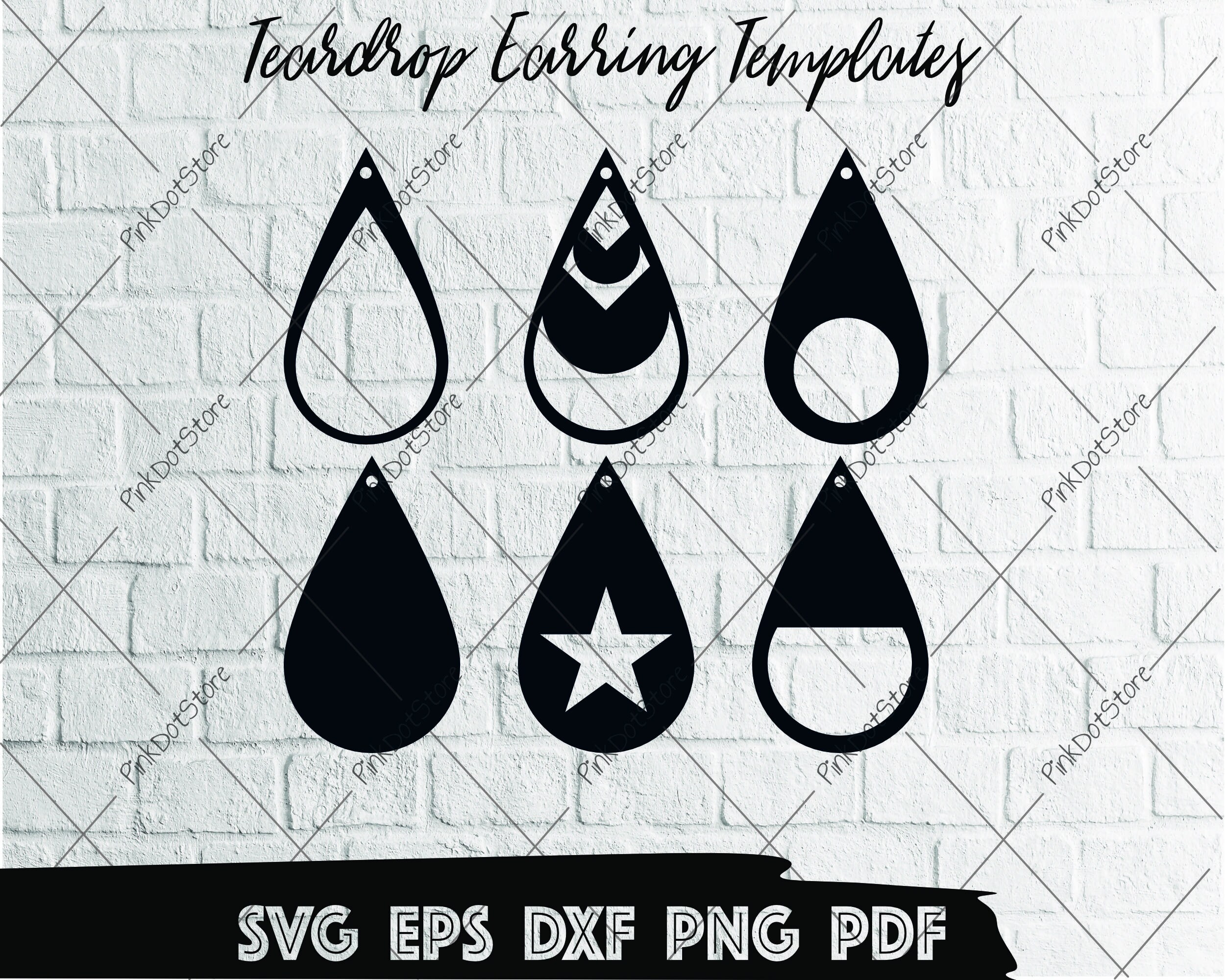 Download Earrings Template Svg Teardrop Earrings Svg Earring Template Leather Earrings Cricut And Silhouette Cut Files