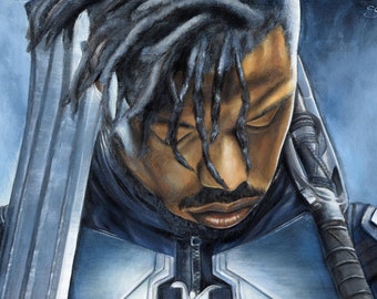 Killmonger - Black Panther Art Print