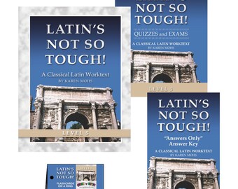 Latin 5, Short Set, Homeschool Curriculum, classical language, answer booklet, elementary classroom, activity pages, teens, adults