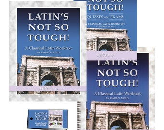 Latin 6, Full Set, Homeschool Curriculum, classical language, full answer key, elementary classroom, activity pages, teens, adults