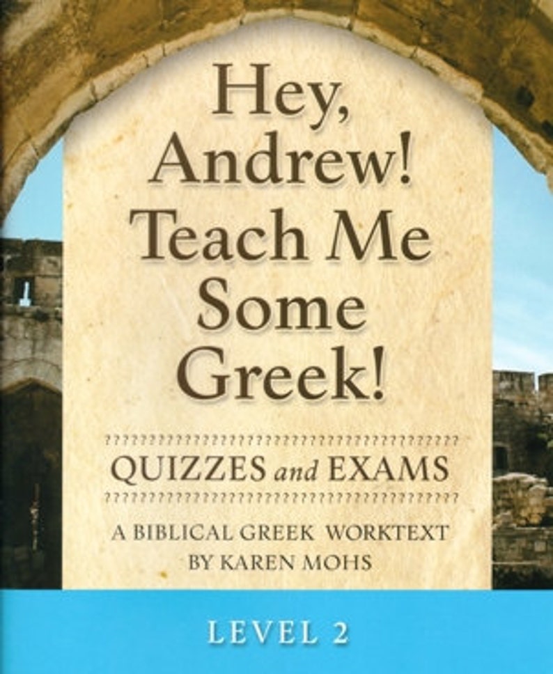Greek 2, Short Set, Homeschool Curriculum, Christian, koine, Hey Andrew, answer booklet, biblical, activity pages, elementary, kids image 4