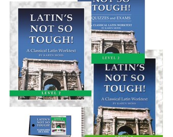 Latin 2, Full Set, Homeschool Curriculum, classical language, full answer key, elementary classroom, activity pages, elementary, kids