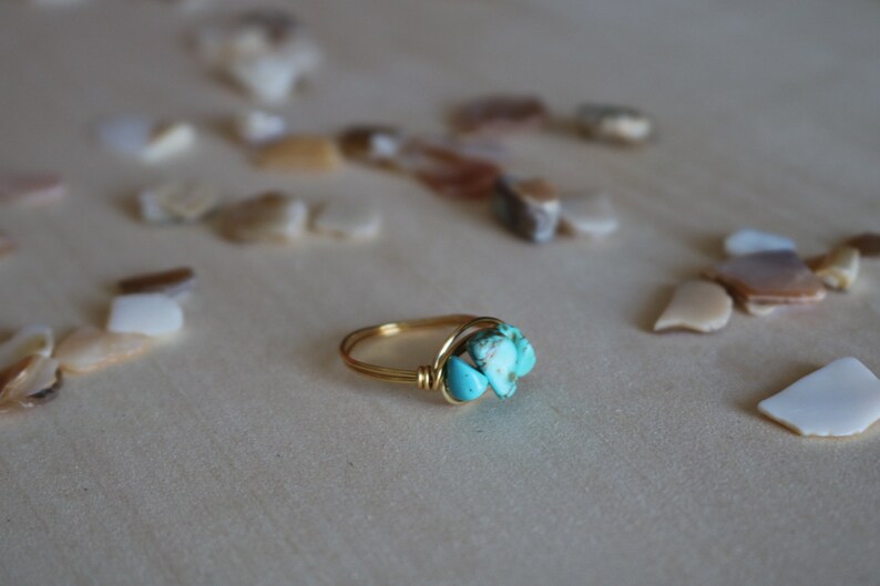 Wire Wrapped Turquoise Ring