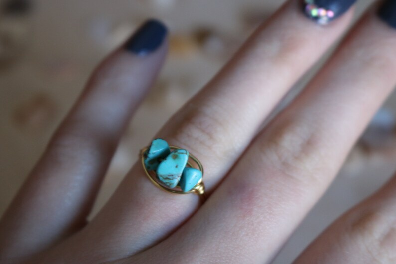 Wire Wrapped Turquoise Ring