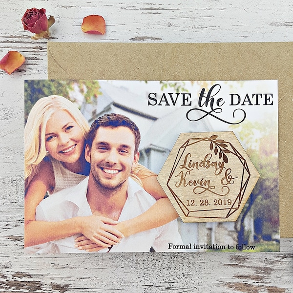 Custom Photo Save the Date Magnet