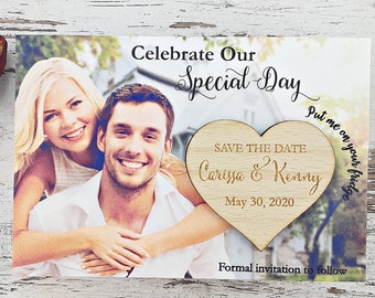 Photo Save the Date Wedding Magnets