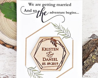 Greenery Wedding Trend Save-The-Date Magnet 2019