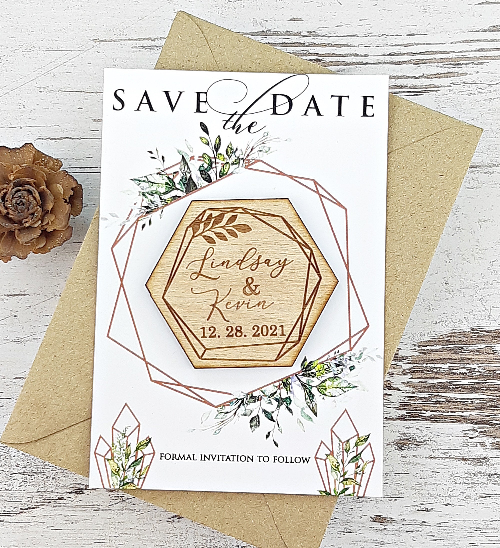 Save the Date Magnets - Hexagon (Set of 10)