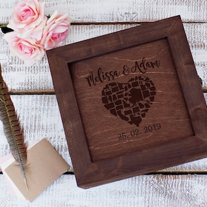 State Wedding Guest Book, USA Guest Book Alternatief, State Guestbook, State Wishing Box, State Drop Box, State Wedding Card Box, 3D