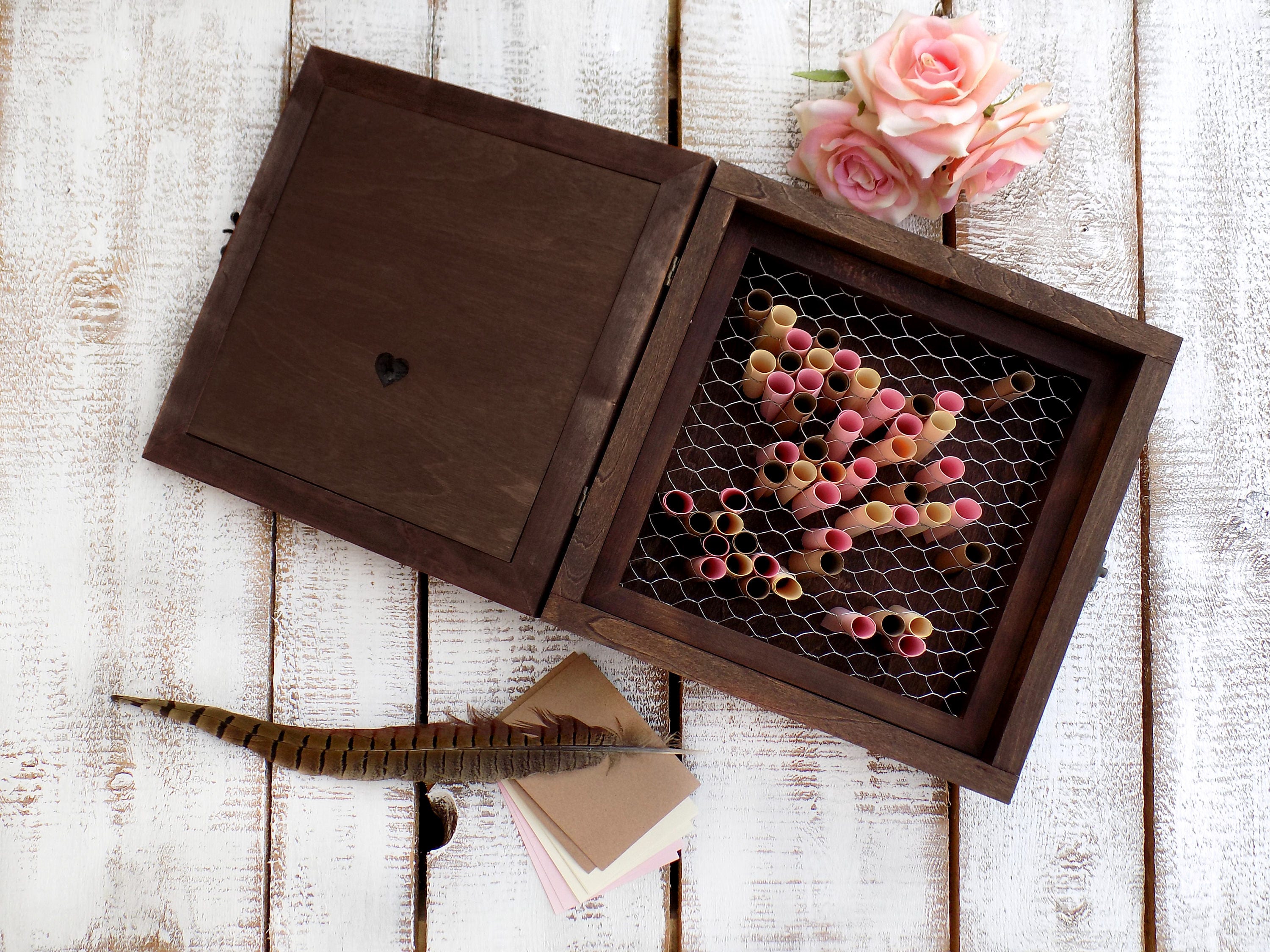 Custom Shadow Box Guest Book Wood Shadow Box Wedding Shadow Etsy