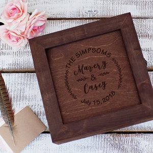 Benutzerdefinierte Hochzeitsgästebuch, Alternative Kartenbox, Hochzeitskartenbox, Holzkartenbox, Jubiläumsgästebuch, Geburtstagsgeschenk, Rustikale Wunschbox
