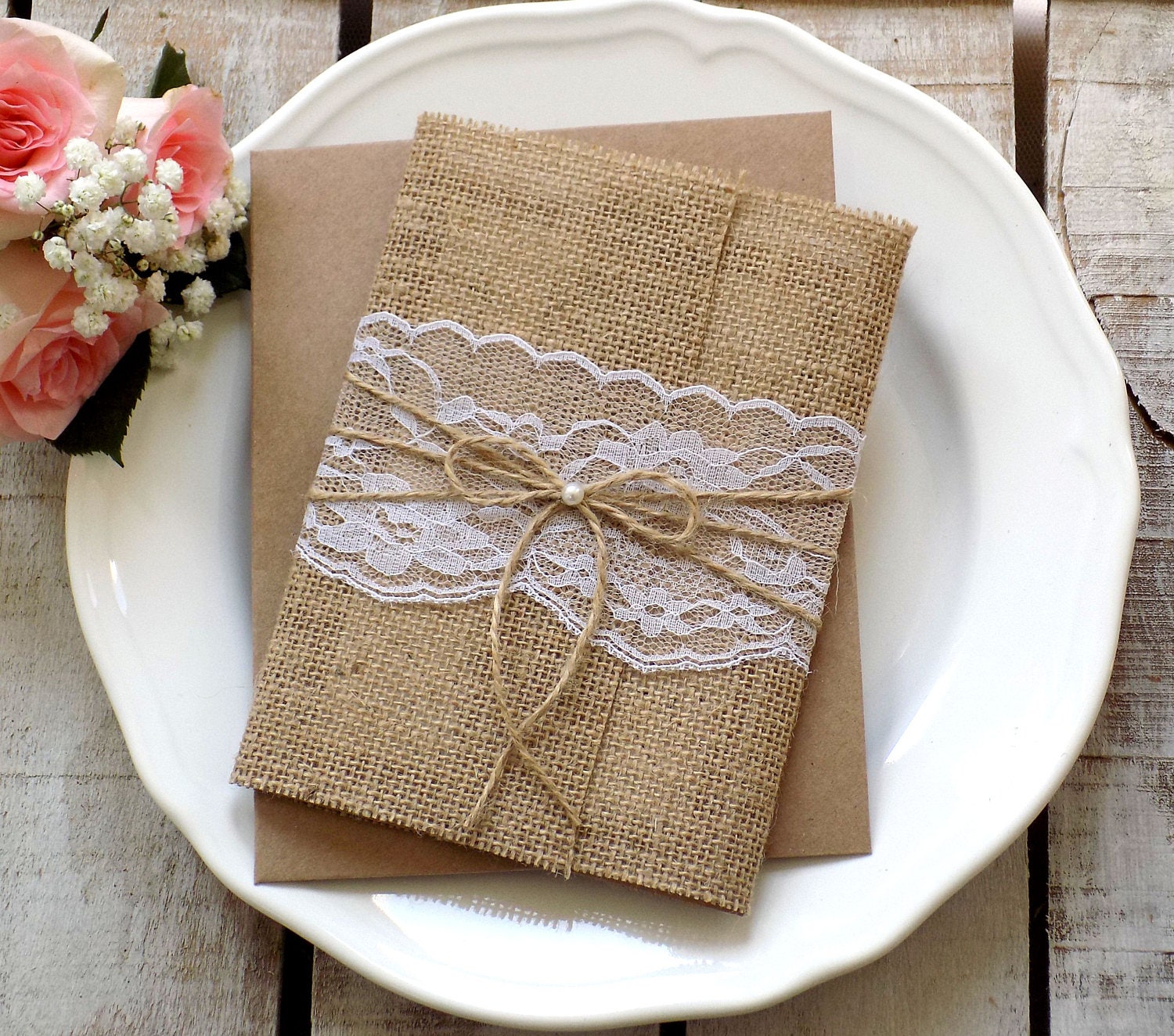 burlap wedding invitation suite rustic wedding invitation set burlap