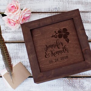 Hawaii Wedding Guestbook Alternative, Wishing Well Box, Wooden Wish Box, Wedding Guest Book, Rustic Wishing Box, Wedding Wishing box