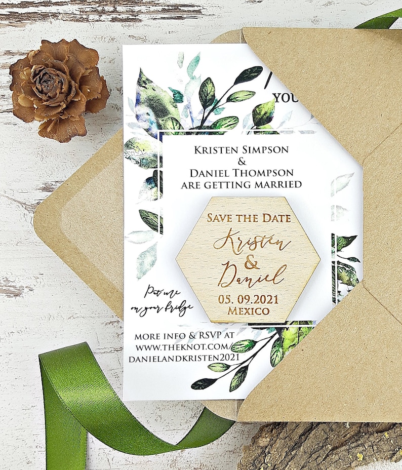 Pack your Bag SaveTheDate Mexico Etsy