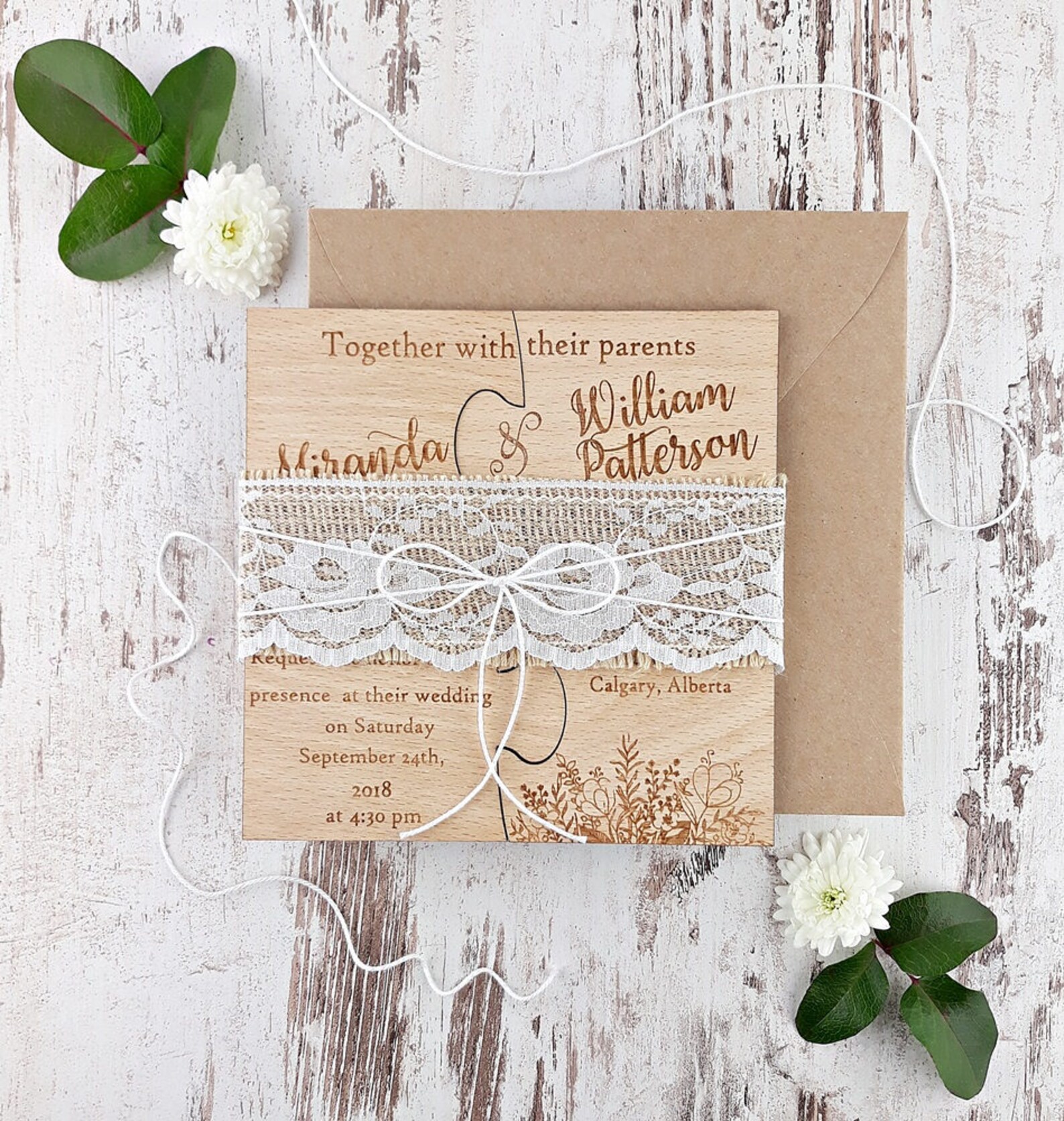 Puzzle Wedding Invitation Puzzle Invitation Real Wood Etsy