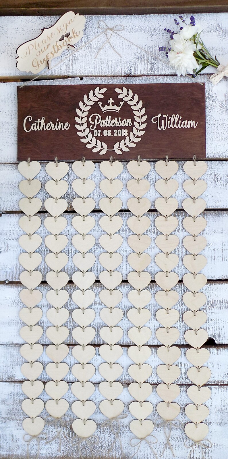 Wedding Guest Book Wedding Guestbook 3D Guest Book Wedding Etsy