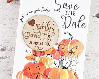 Rustic Wedding Save-The-Date Magnets