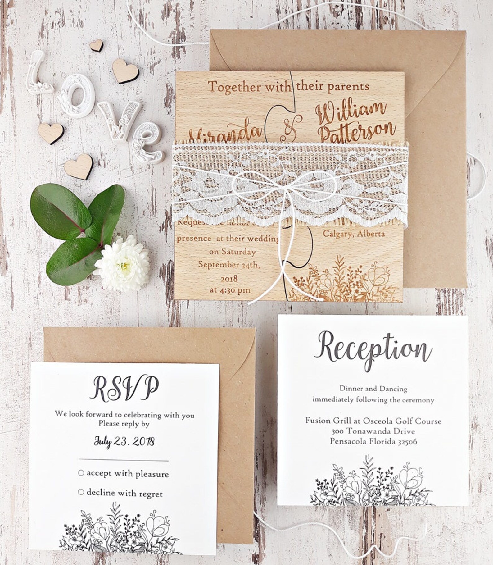 Puzzle Wedding Invitation Puzzle Invitation Real Wood Etsy