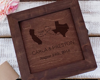 Custom Wedding Guest Book Alternative Wedding Guest Book Texas California Wedding Guestbook Sign Custom State Guest Book