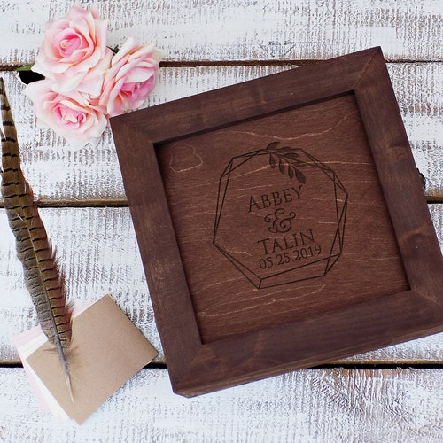 Trendy Guest Book, shops Trendy Wedding Guestbook, Trendy Custom Hexagon Guest Book, Guest Book Rustic, Guest Book wooden, 3D Guest Book