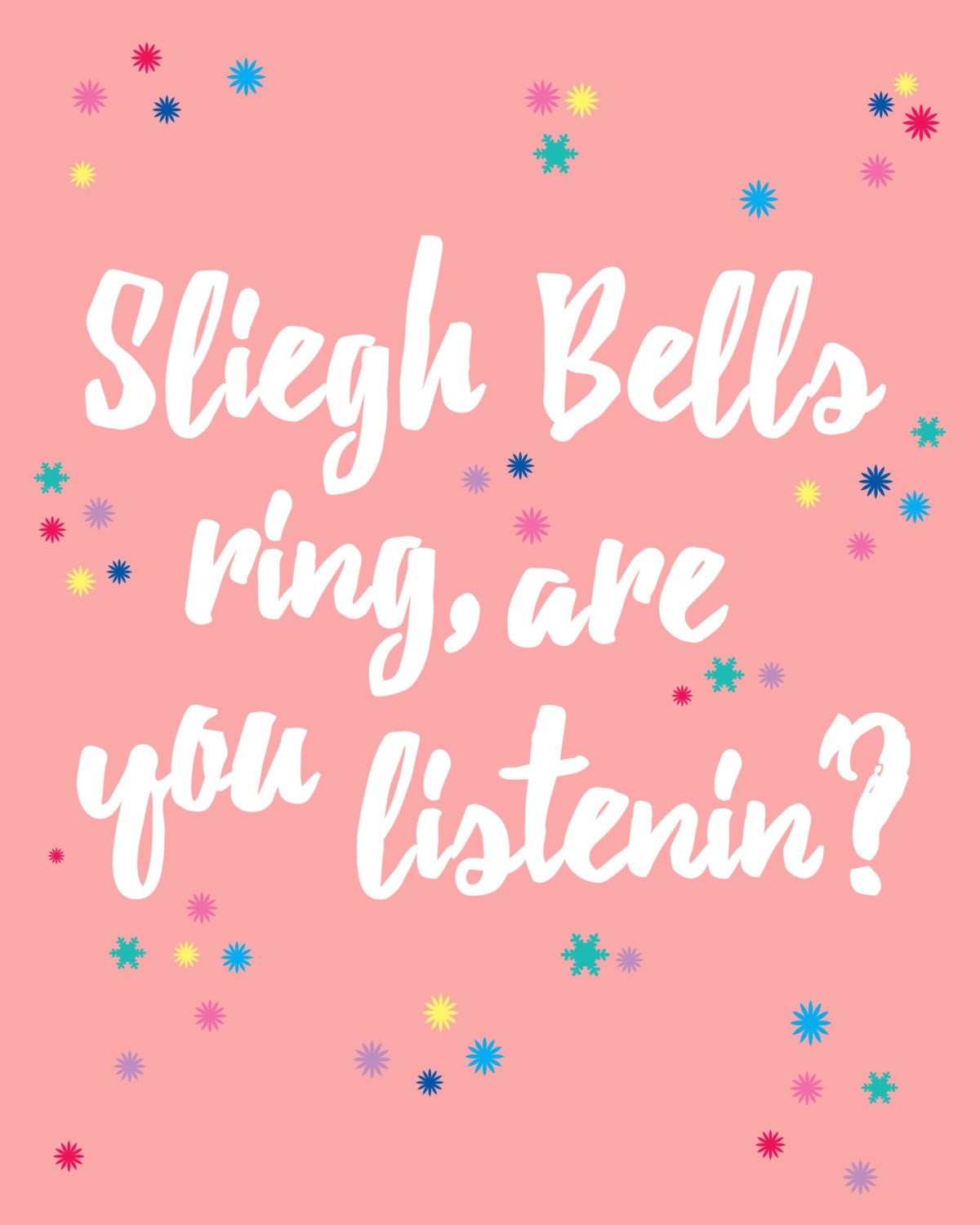 Sleigh Bells Ring Printable Etsy