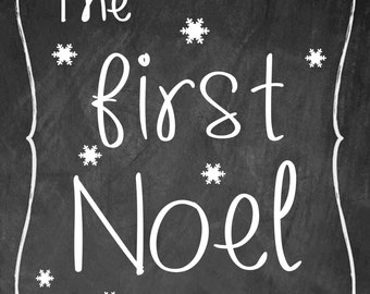 the first noel chalkboard