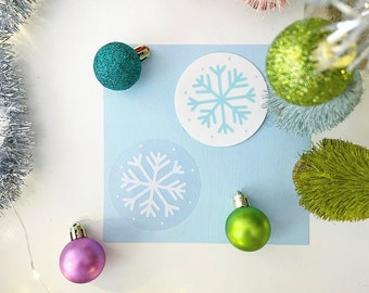 Snowflake Sticker | Winter Sticker, Clear Sticker