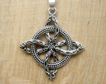 Witches Protection Knot necklace pendant + Box Witchcraft Amulet Wicca Talisman