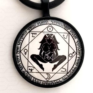 Porte-clés Lilith Déesse des Ténèbres + Coffret - Talisman Sceau Symbole Occulte Lune Inanna Ishtar