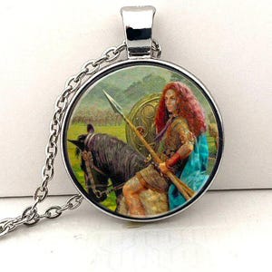 Boudicca de Keltische Krijger Koningin hanger ketting + Doos - Boudica Boadicea