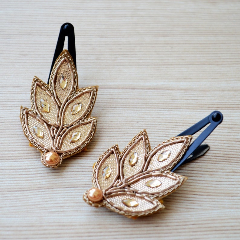 One Of A Kind Antique Gold Or Bronze Hair Accessory Etsy