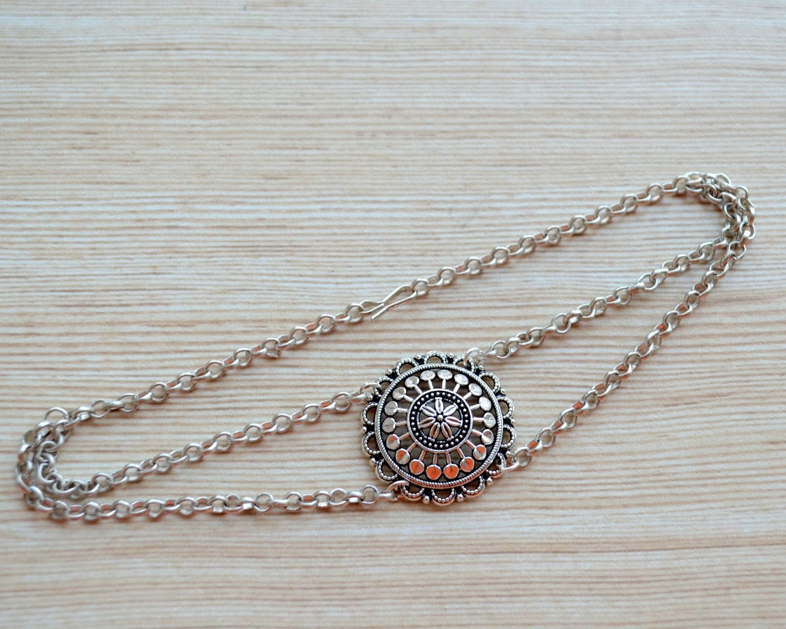 Buy Cavigliera D'argento Indiano, Campane Danza Del Ventre Gioielli Gypsy Boho, Cavigliere Catena Delicato Bracciale Caviglia Online In India - Foto 5