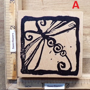 Rubber Stamp - You Choose - Dragonfly by Magenta - insect image for cardmaking, paper crafting, art journaling, scrapbooks, collage element